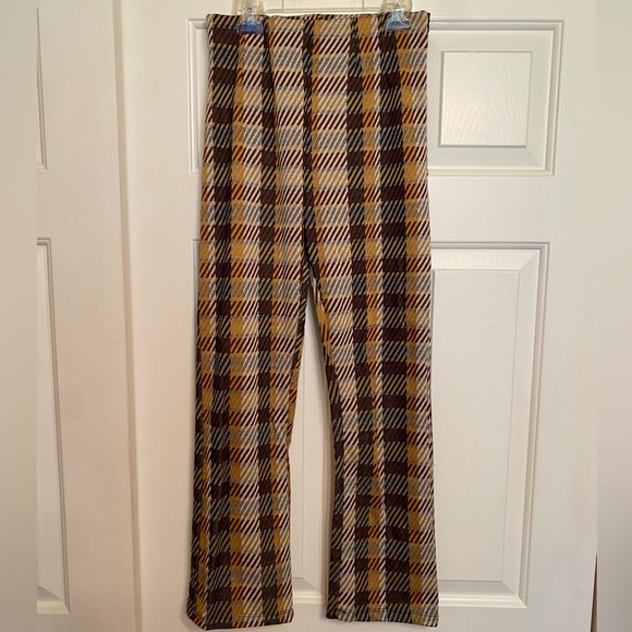 FP Plaid Straight-Leg Trousers - Picture 4 of 12